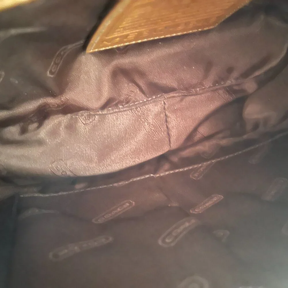 VINTAGE COACH~ Tan/Brown 9342 Legacy West Small Zoe Hobo Bag - Picture 10 of 10